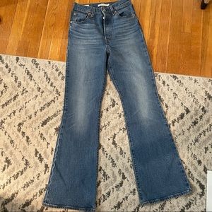 Levi’s high waisted flare jeans